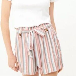 American Eagle Outfitters Striped Shorts - Pink, Blue, White